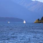 Wanaka湖上的帆船