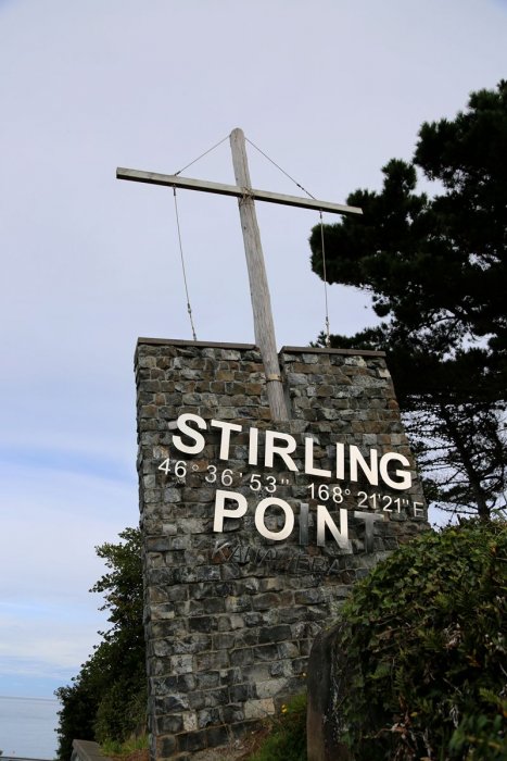Bluff的Stirling Point